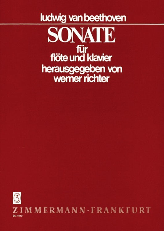 Beethoven - Sonata B Flat Flute/Piano (Softcover Book)