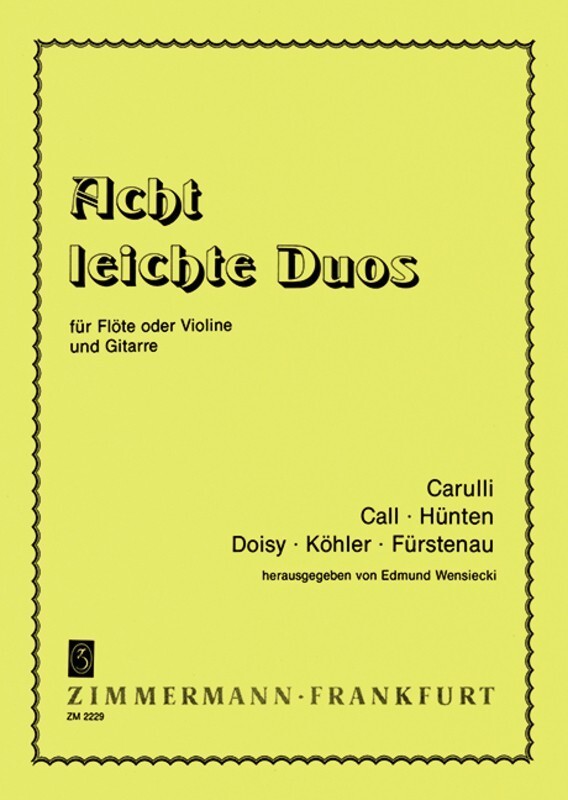 8 Easy Duos For Flute And Guitar (Softcover Book)
