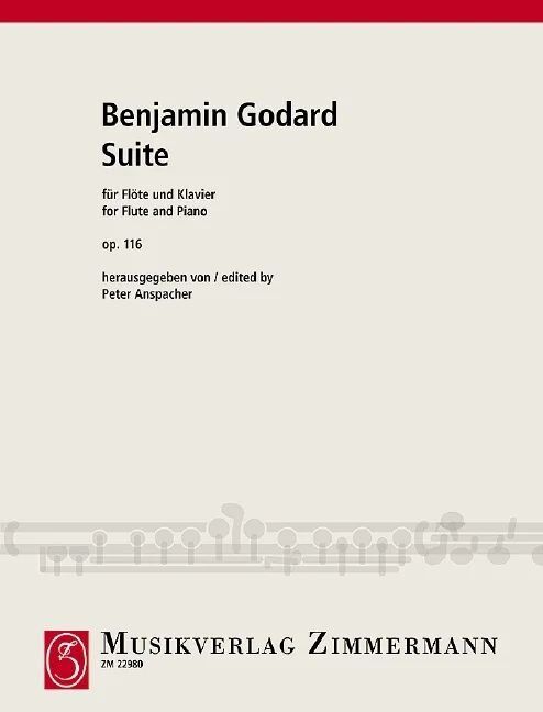 Godard Suite Op. 116 for Flute and Piano, Edited by Peter Anspacher, Grade 5-8, Zimmermann