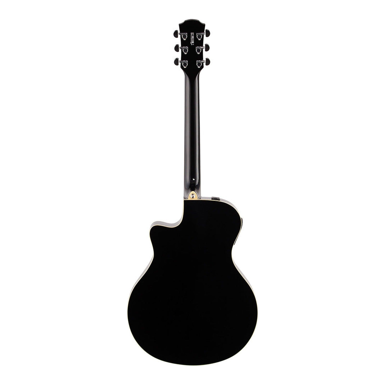 Yamaha APX600 Thinline Acoustic-Electric Guitar - Black — view 3