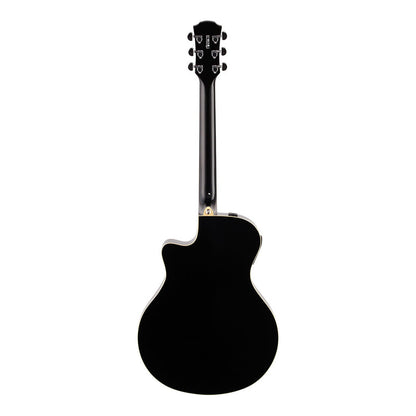 Yamaha APX600 Thinline Acoustic-Electric Guitar - Black — view 3