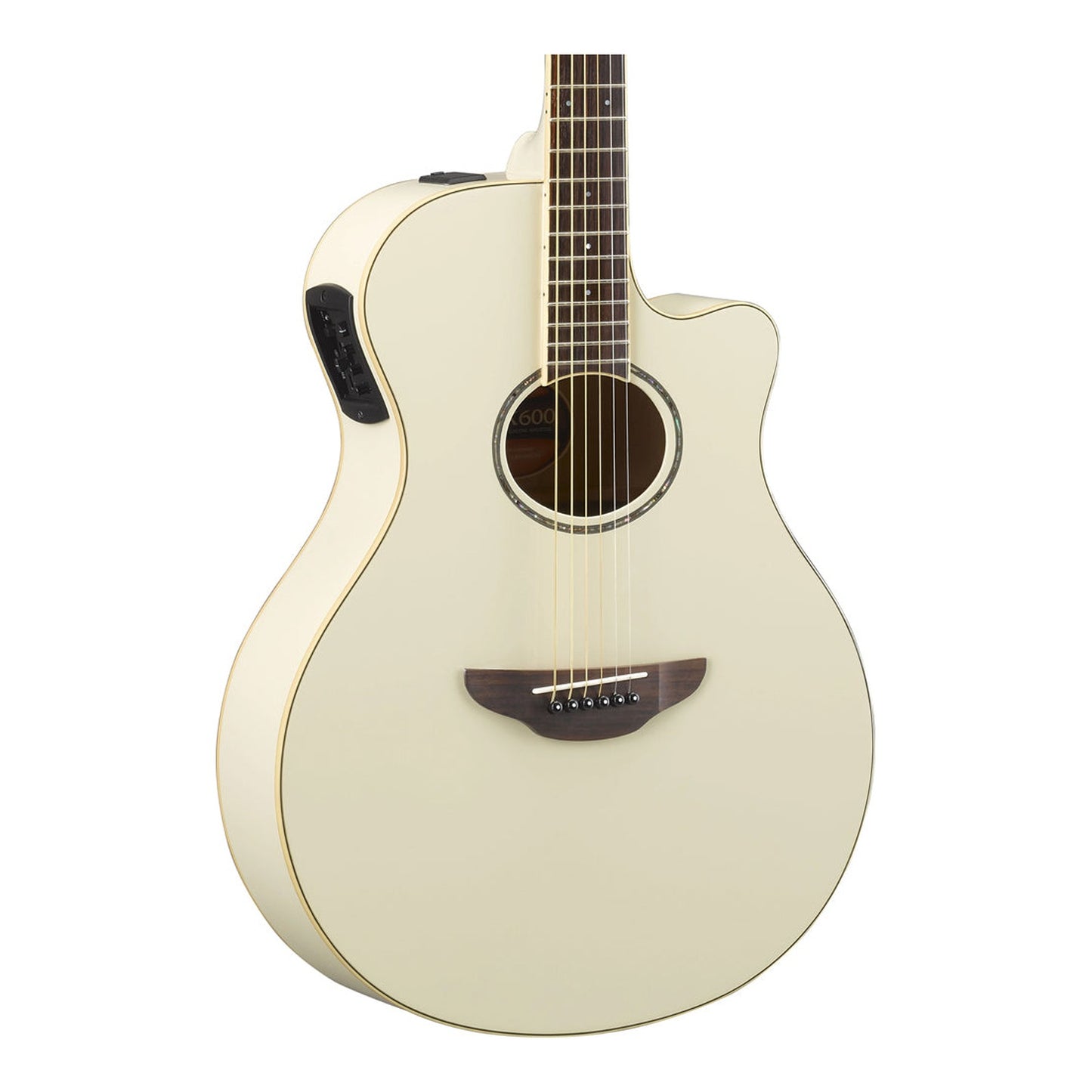 Yamaha APX600 Thinline Acoustic-Electric Guitar - Vintage White