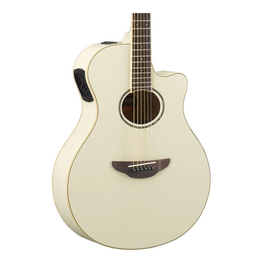 Yamaha APX600 Thinline Acoustic-Electric Guitar - Vintage White