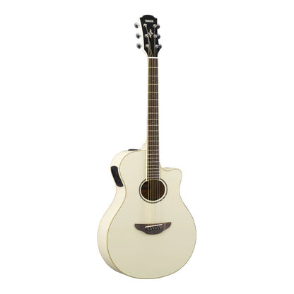 Yamaha APX600 Thinline Acoustic-Electric Guitar - Vintage White — view 2