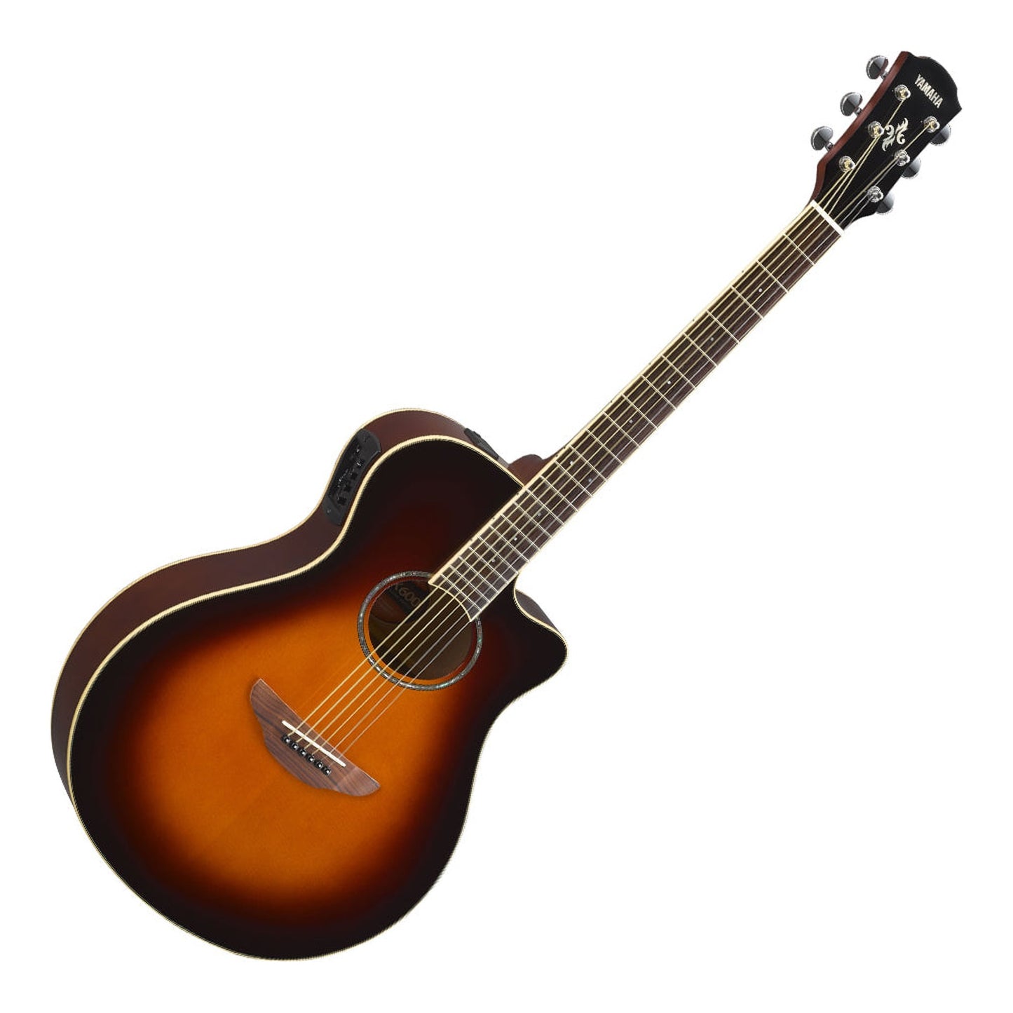 Yamaha APX600 Thinline Acoustic-Electric Guitar - Old Violin Sunburst — view 5