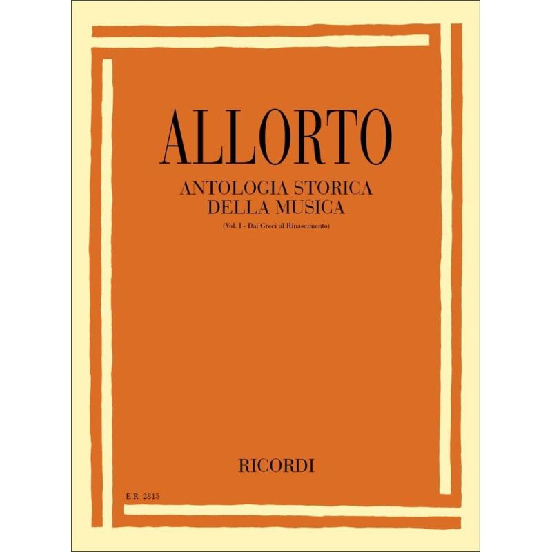 Antologia Storica Della Musica Vol 1 Book