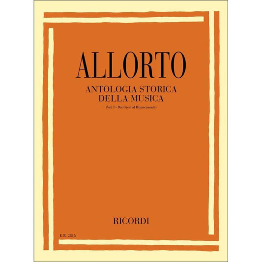 Antologia Storica Della Musica Vol 1 Book