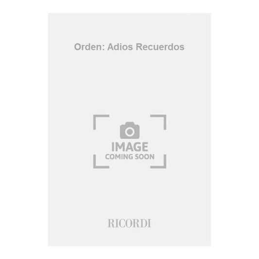 Arrigo Orden Adios Recuerdos Per 6 Voci Book