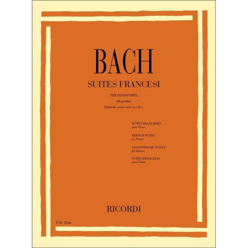 6 French Suites Bwv 812-817 Book