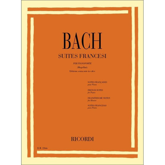 6 French Suites Bwv 812-817 Book