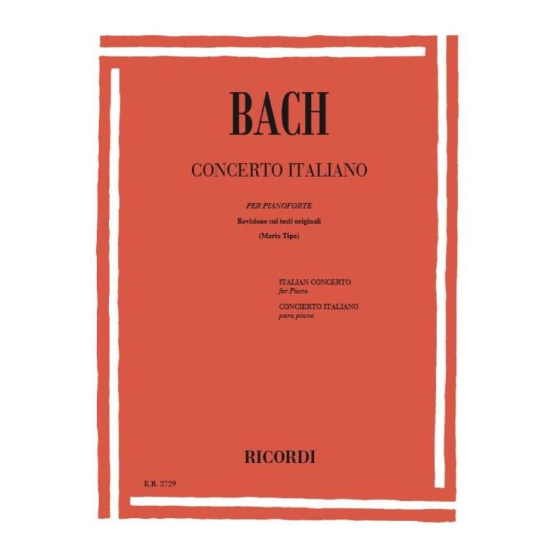 Italian Concerto Bwv 971 Book