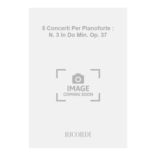 5 Concertos Per Pf No 3 In Do Min Op3 Book