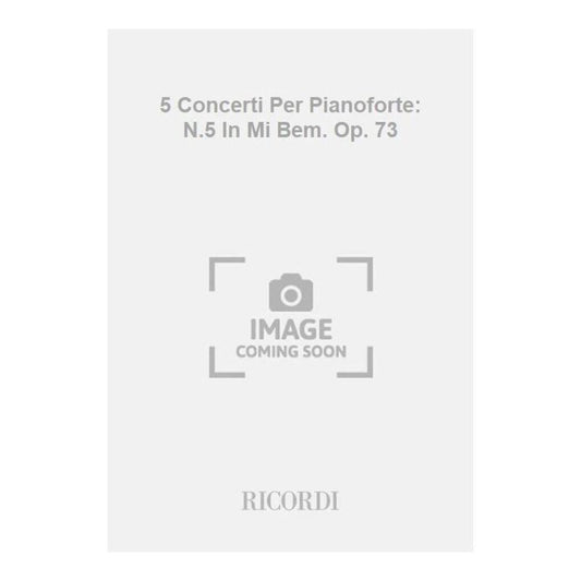 5 Concertos Per Pf No 5 In Mi Bem Op7 Book
