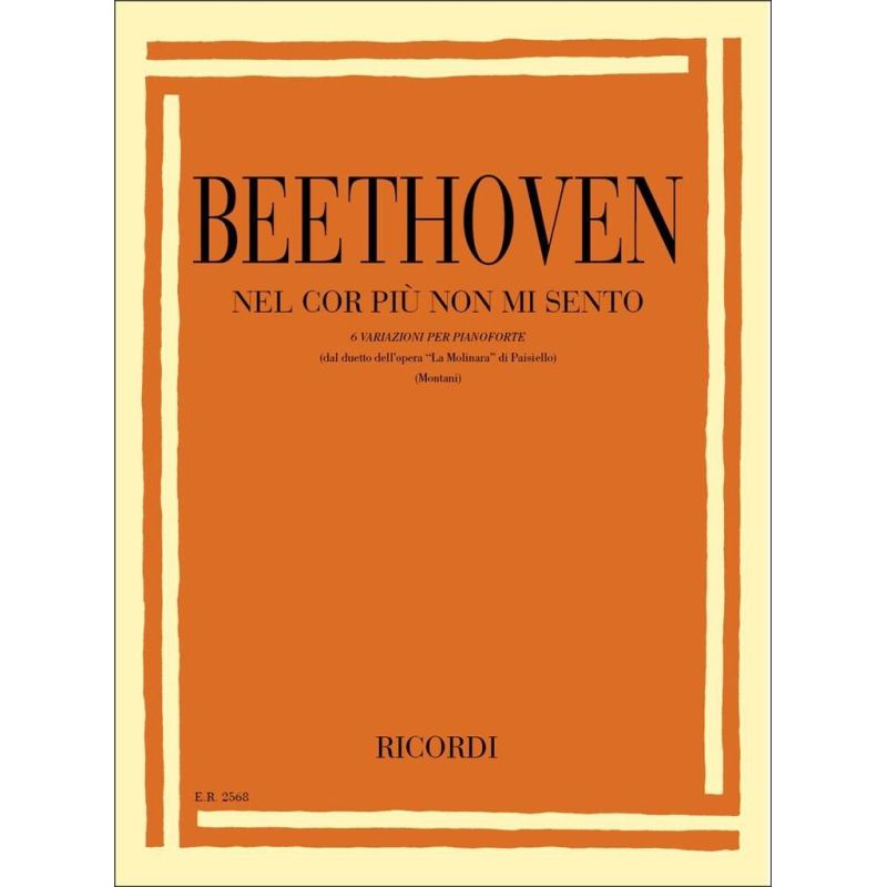 6 Variations Nel Cor Piu Non Mi Sento Woo 70 Book