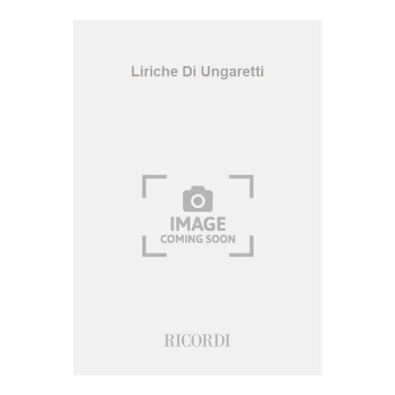 Liriche Di Ungaretti Per Coro Book