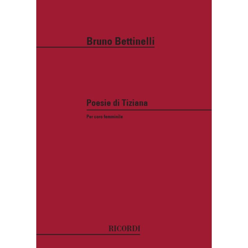 Poesie Di Tiziana Per Coro Fe Book