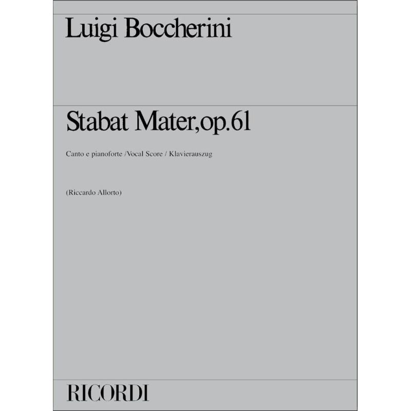 Stabat Mater Op61 Per 2 S T C Book