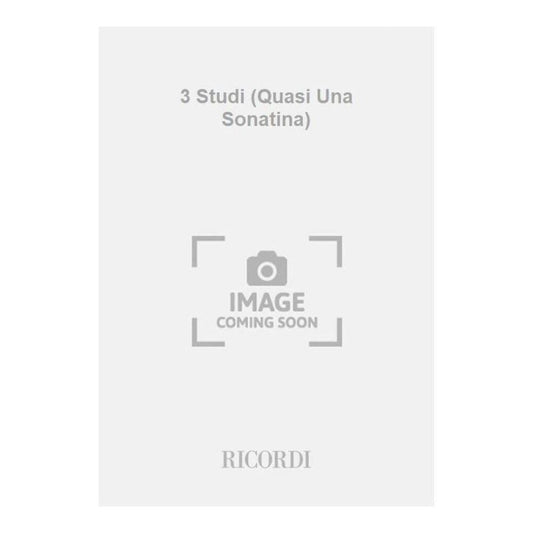 3 Studi Quasi Una Sonatina Book