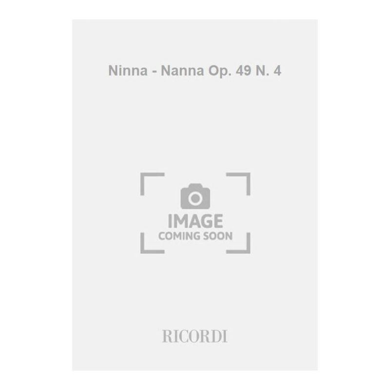 Ninna-Nanna Op49 N4 Book