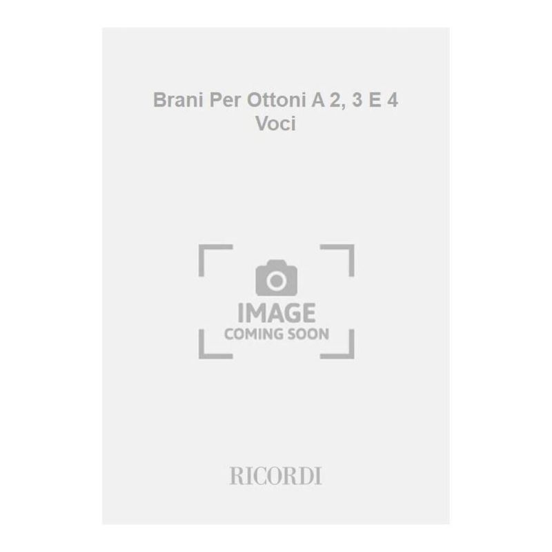 Brani Per Ottoni A 2 3 E 4 Voci Book