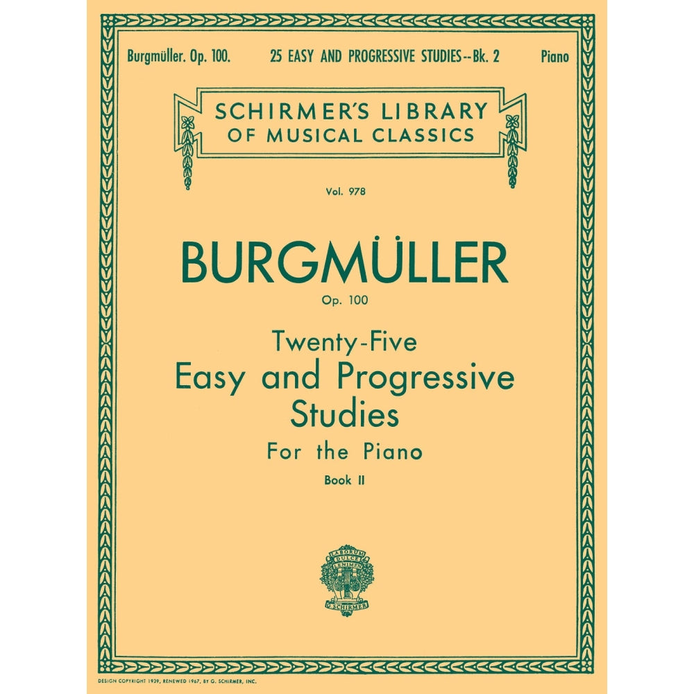 25 Easy Studies Op 100 Book