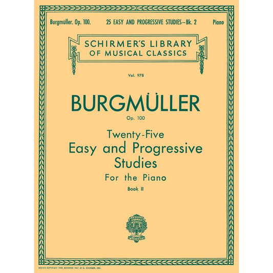 25 Easy Studies Op 100 Book