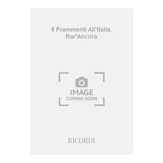 5 Frammenti All Italia Rar Anco Book