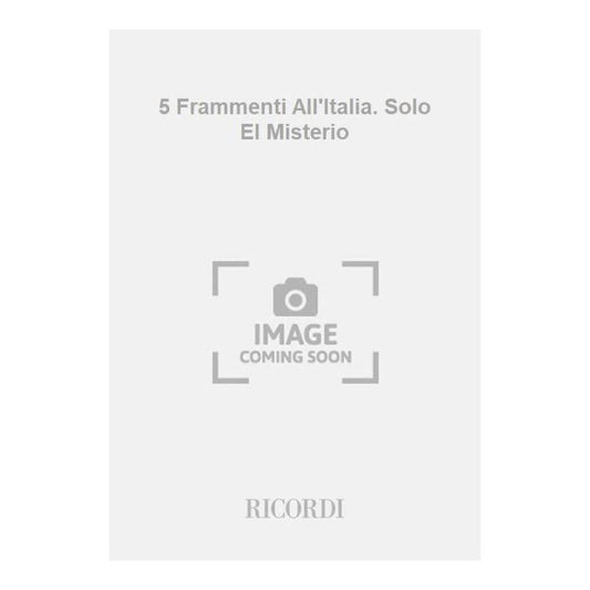 5 Frammenti All Italia Solo El Book