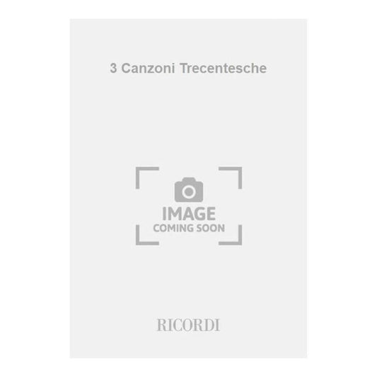 3 Canzoni Trecentesche Book