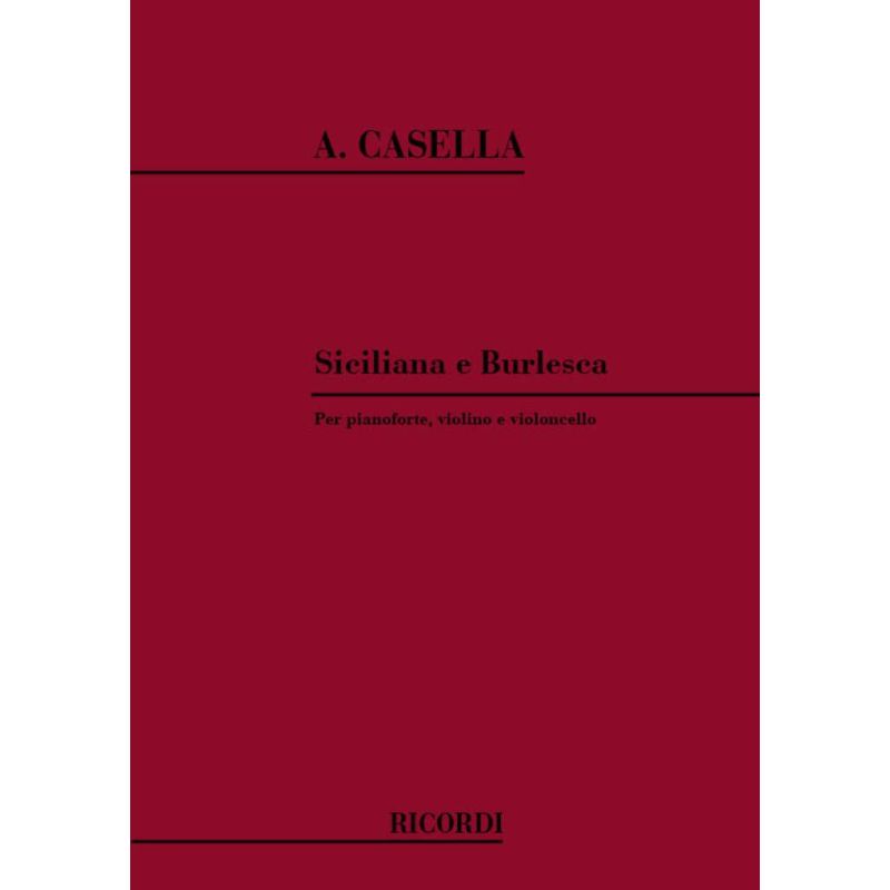 Siciliana E Burlesca Book
