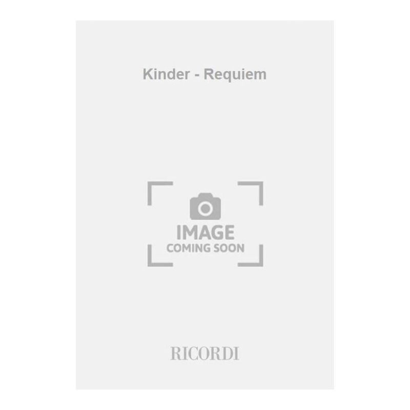Kinder-Requiem Per 4 Voci Solist Book