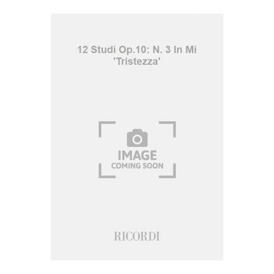 12 Studi Op10 N3 In Mi Tristezza Book