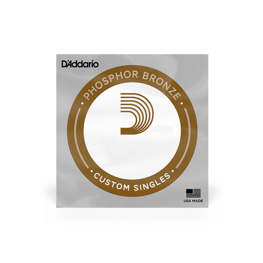 D'Addario PBB100 Phosphor Bronze Acoustic Bass Single Strings Long Scale, .100