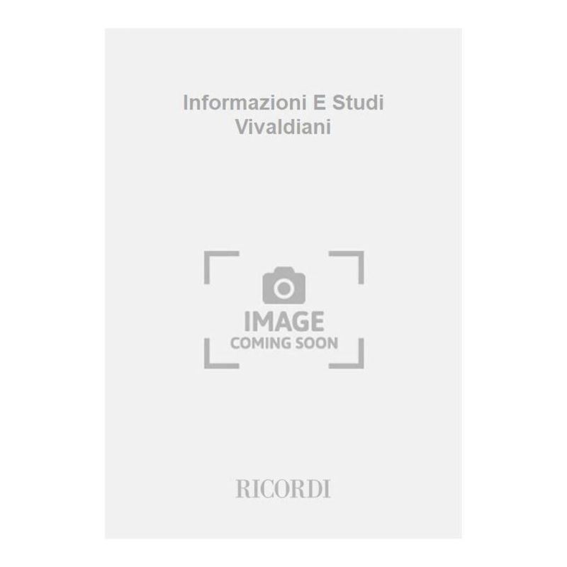 Informazioni E Studi Vivaldiani Bollett Book