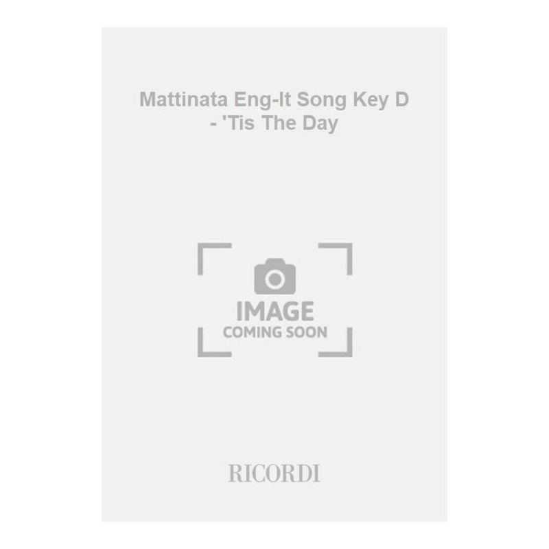 Mattinata Medium Key D English/Italian (Softcover Book)
