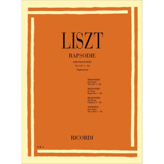 19 Rapsodie Ungheresi 1 Rapsodia S Book