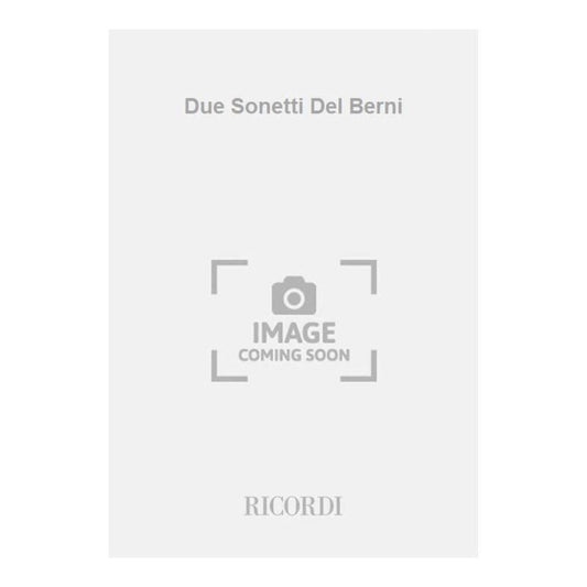 2 Sonetti Del Berni Book