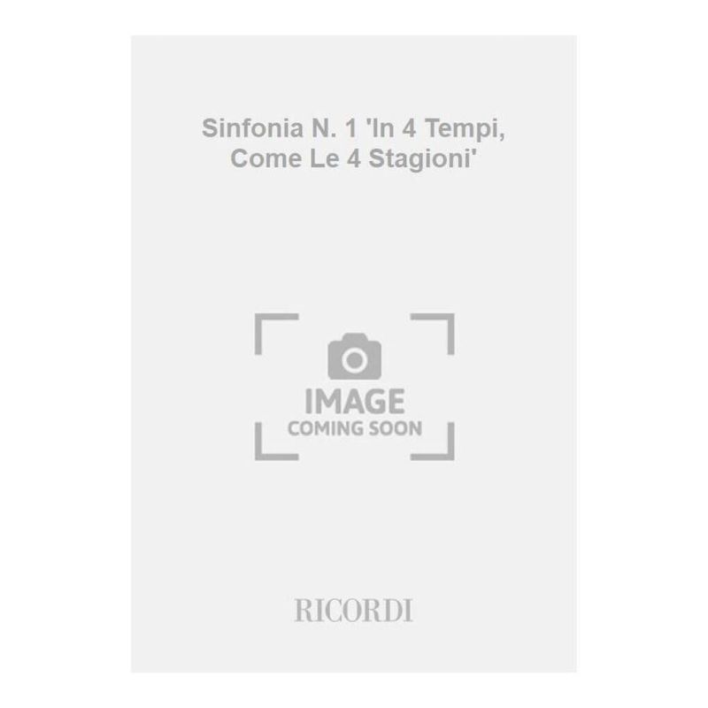 Symphony No 1 In 4 Tempi Come Le 4 Book