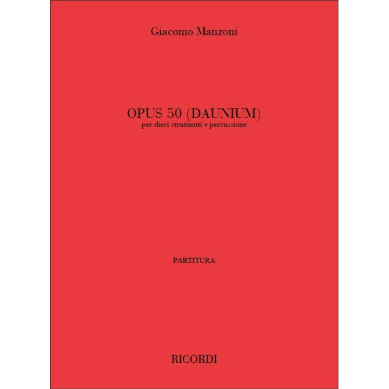Opus 50 Daunium Per 10 Strum E P Book