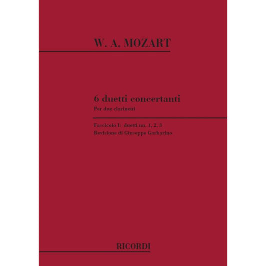 6 Duetti Concertanti Per 2 Cl Fas Book