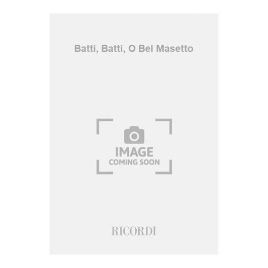 Batti Batti O Bel Masetto Book