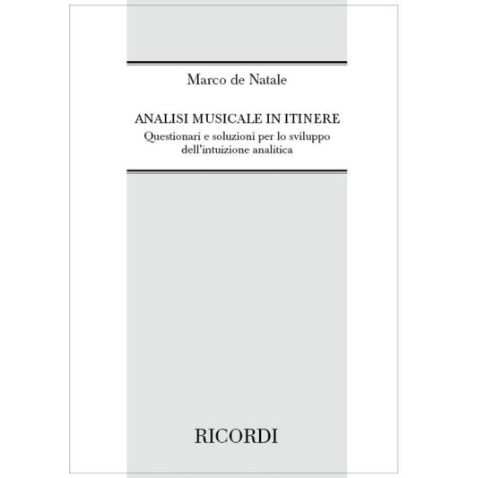 Analisi Musicale In Itinere Qu Book