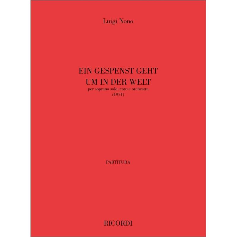 Nono Ein Gespenst Geht Um In Der Welt Pe Book