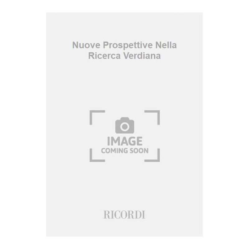 Nuove Prospettive Nella Ricerca Verdian Book