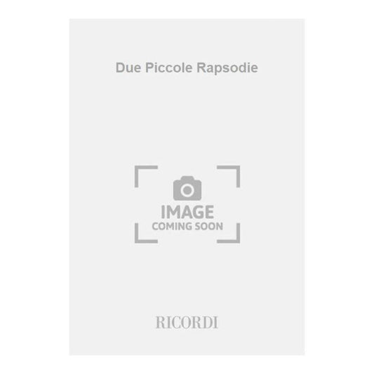 2 Piccole Rapsodie Per Arpa 1982 Book