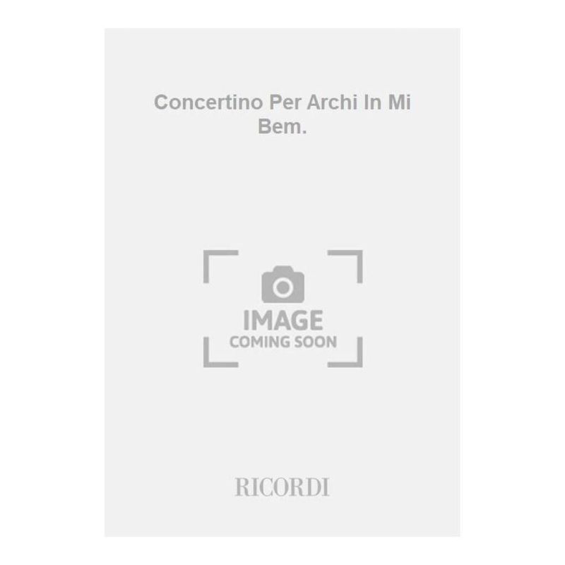 Concertini Per Archi In Mi Bem Book