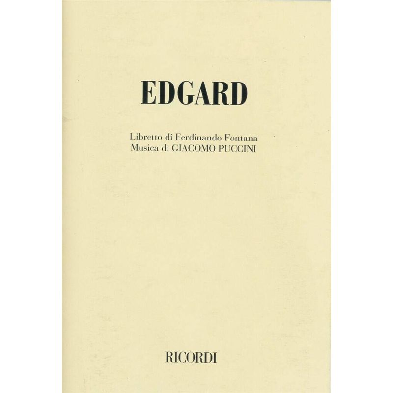 Puccini Edgar Book