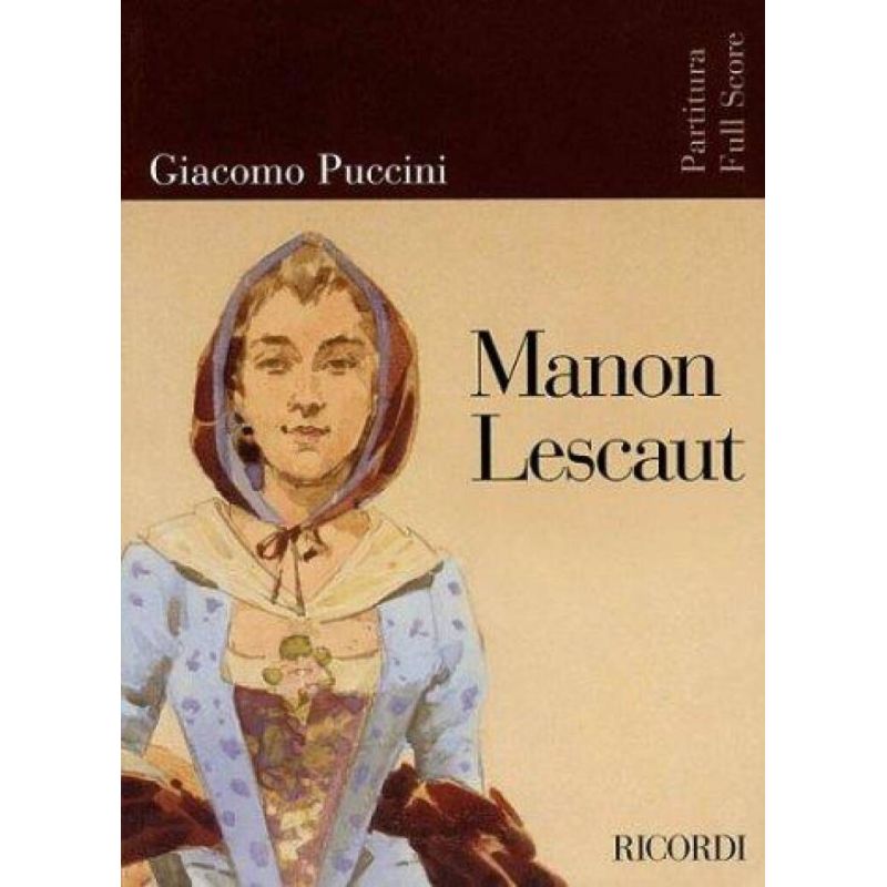 Manon Lescaut Opera Full Score Book