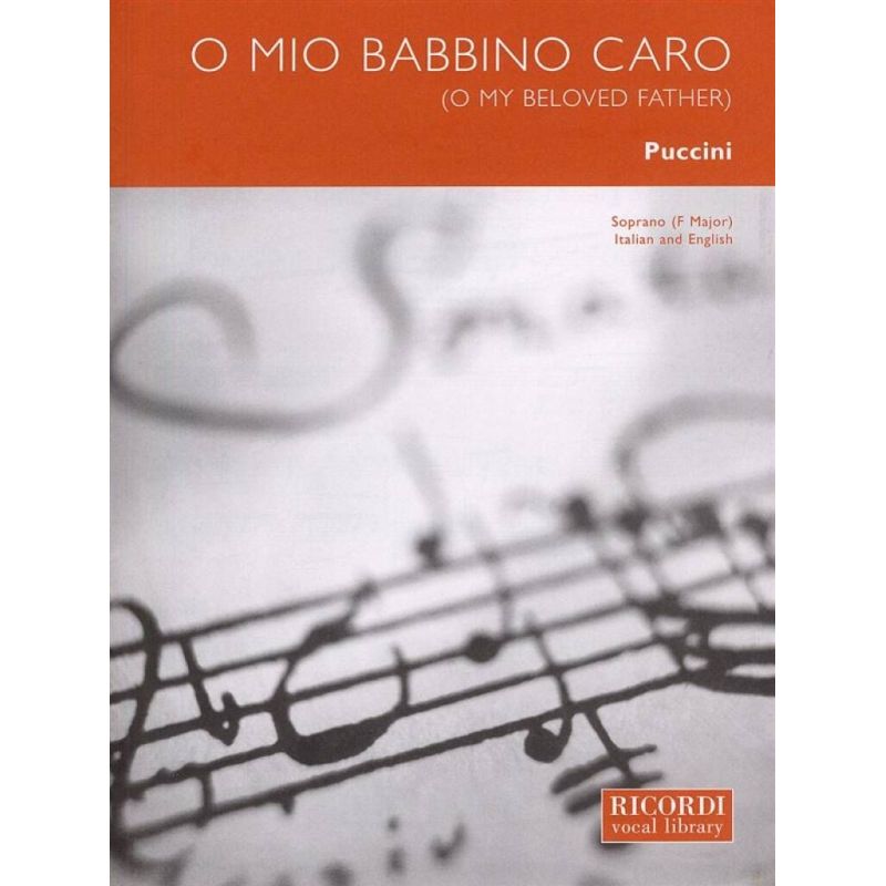 O Mio Babbino Caro Soprano Key F Eng/Ital (Softcover Book)