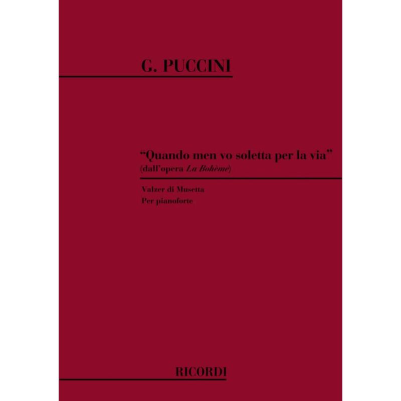 Valzer Di Musetta Book